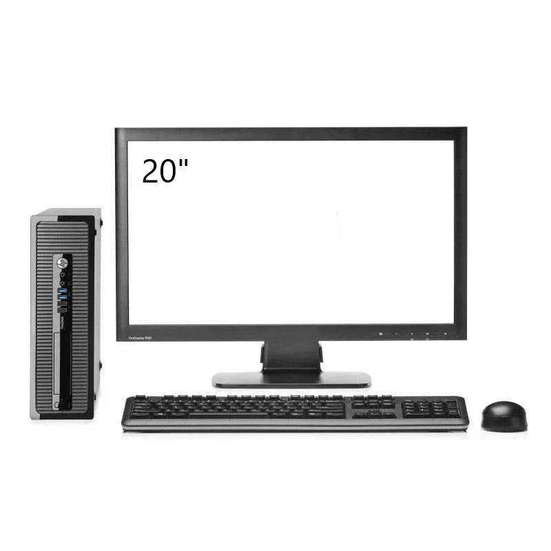 HP Elite 800 G1 SFF i5 - 4570 GHz | 8 GB RAM | 500HDD | DVD | WIFI | WIN 10 PRO + TFT 20